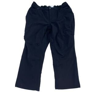 Duluth Trading Co Pants Women Plus 26Wx29 Black Straight Fleece Lined Gorpcore